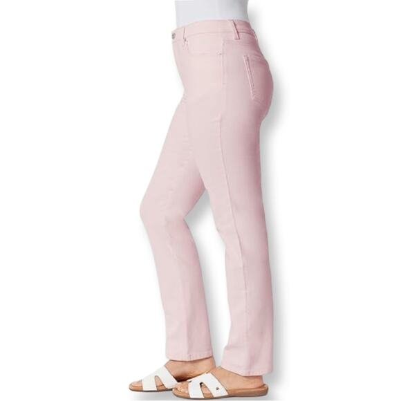Gloria Vanderbilt Amanda High Rise Tapered Jean Wispy Pink - Picture 1 of 8